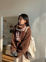 25FW★ [BAONHAUS] テンディボーダーポムマフラー