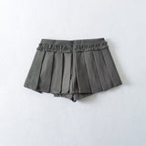 Classic Pleated Mini Skirt