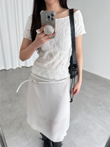 シフォンバンディングスカート (3color)