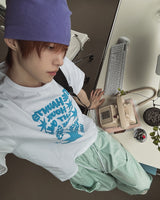 Hound Star Lettering Over Short Sleeve T-shirt