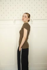  Side line track pants (navy)