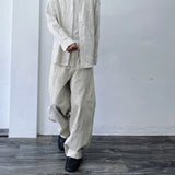 Curved Paneled Balloon Trousers