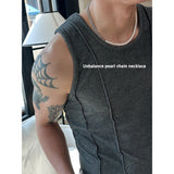 [Unisex] アンバランスパールネックレス