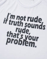 RUDE Sleeveless (WHITE)