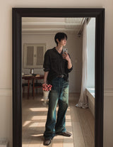 Wrangle Flare Maxi Denim Pants