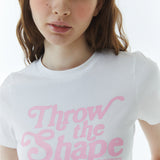 シャープロゴスリムスパンTシャツ ホワイト