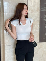 Rovill Summer Cool Slit Capri Crop Pants