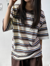 ドゥギー ストライプ オーバーサイズ Tシャツ 3カラー