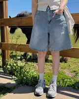 Russ Bermuda denim pants