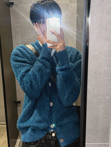 Museum Angora Semi-Over Cardigan
