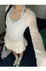 Mint Loose-Fit Layered Sleeveless T-shirt( T + sleeveless set)