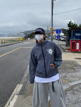 ヘイニチェックフーデッドウィンドブレーカー 2C