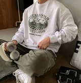 No-Mace Shannon Print Semi Overfit Sweatshirt
