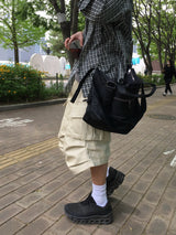 Audit Nylon Tote Crossbody Bag