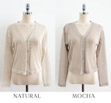 Lovis V-Neck Linen Cardigan
