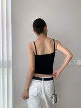 Henry Lace Sling Pure Sleeveless T-shirt