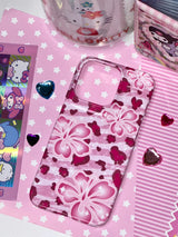 [MADE] ギャル PINK FLOWER PHONECASE_USED BY IVE REI (NO CARD CASE)