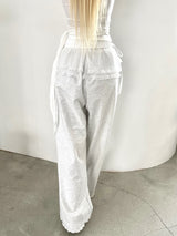 1467. Lace sk layered sweat long pt (3color)