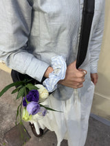 Vintage Hair Ruffle - French Blue