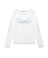 W STEM LS Tシャツ ホワイト(CV2FSFT553A)