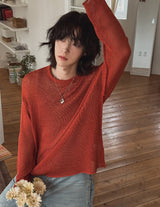 Draw Linen Blend Knit