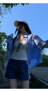 Sora Stripe Cool Loose Fit Shirt