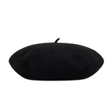 VARZAR Cursive Logo Wool Beret / Black