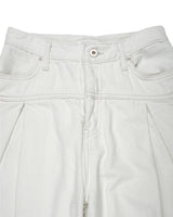  TUCK COTTON WIDE PANTS