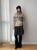 High-End Zipper Long Bootcut Pants