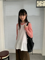 ムヤンドットボーダー長袖Tシャツ