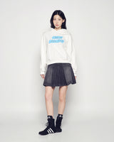 25FW WOMAN クラウドフォントクロップフーディー クリーム
