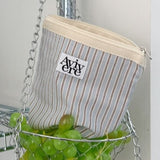 classic pouch_stripe lightblue brown