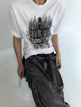 nebrae grunge short-sleeved T-shirt