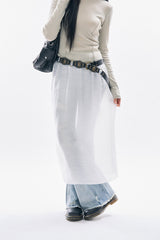 Summit see-through layered skirt