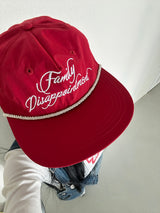 Red rope snapback ball cap