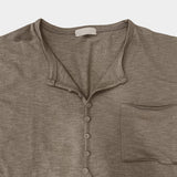 カト ヘンリーネック スラブ ショートスリーブ Tシャツ