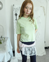 PICNIC HOOD 3/4 SLEEVE T-SHIRT