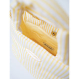 stripe padded bag - yellow