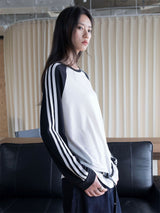 レトロ ストライプ リヨセル リラックス Tシャツ