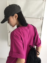 [UNISEX] ティフェンデイリープレーンオーバーフィット半袖Tシャツ