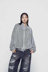 24FW  ダメージステッチウォッシングデニムパンツ ブラック