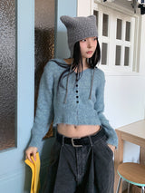 BOKASHI MIX KNITTING CARDIGAN