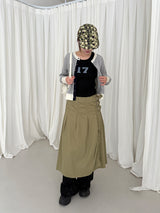 fancy buckle wrap skirt 