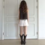 Passionate ruffle blouse (brown)