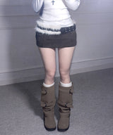 winty woolen skpt (3colors)