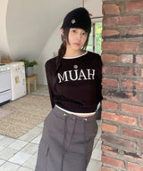 ロゴブークレラウンドニット