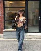 grove : flower lace camisole top