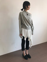 エアリーオフショルダーニット (3Colors)