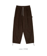 LMN アンドコーデュロイカーぺエンターベンダブルワイドパンツ(3 colors)