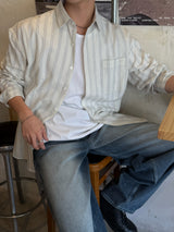 Fit balloon wide denim pants